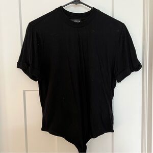WeWoreWhat black t-shirt bodysuit black size large
